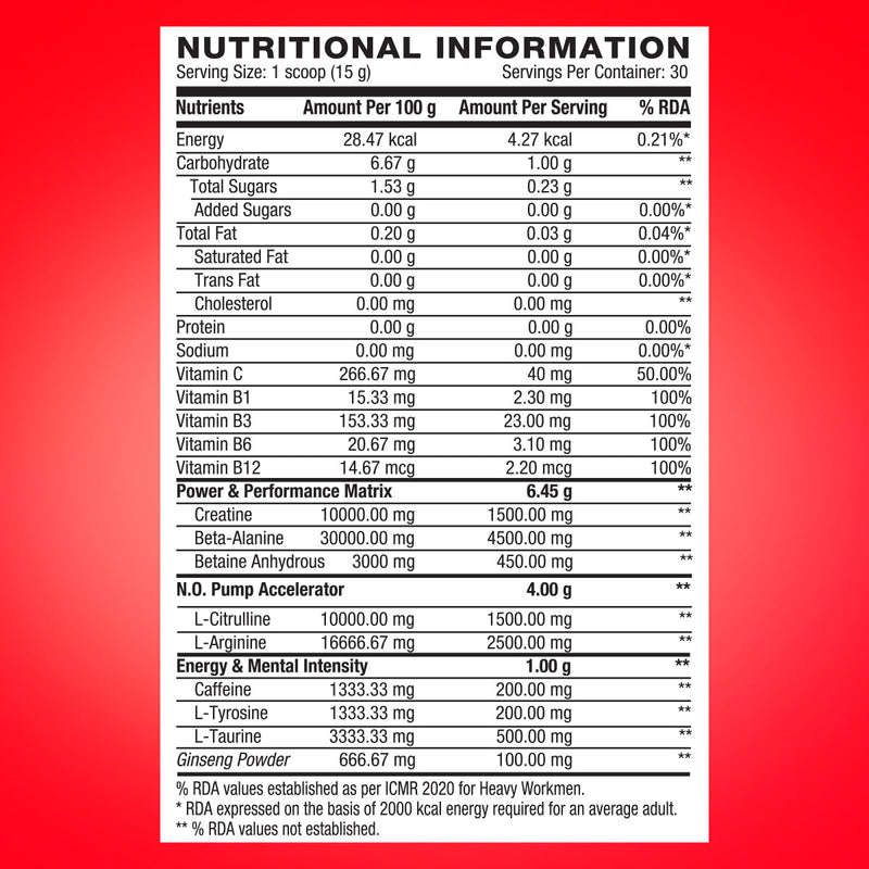 GNC Pro Performance AMP Gold Series Ultra Rush - 500gm (Watermelon) 30 Serving
