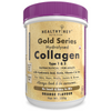 Healthy Hey Collagen Gold Series with Hyaluronic Acid, Biotin &amp; Vitamin C - No Smell and Sugar-Easy to Mix-for Skin, Hair &amp; Nails, 200 gm - Orange