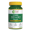 Vitamin D3 + K2 - 60 Veg Tablets Promotes bone health and boosts immunity