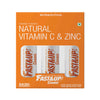 Fast&amp;Up Charge with Natural Vitamin C and Zinc for Immunity - 60 Effervescent Tablets - Orange Flavour
