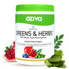 OZiva Superfood Greens &amp; Herbs (Supergreens powder with Chlorella, Spirulina), 250g - NutraC - Health &amp; Nutrition Store 