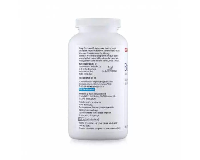 GNC Biotin 10,000 mcg Supports Healthy Hair, Skin & Nails - 90 Tablets - NutraC - Health & Nutrition Store
