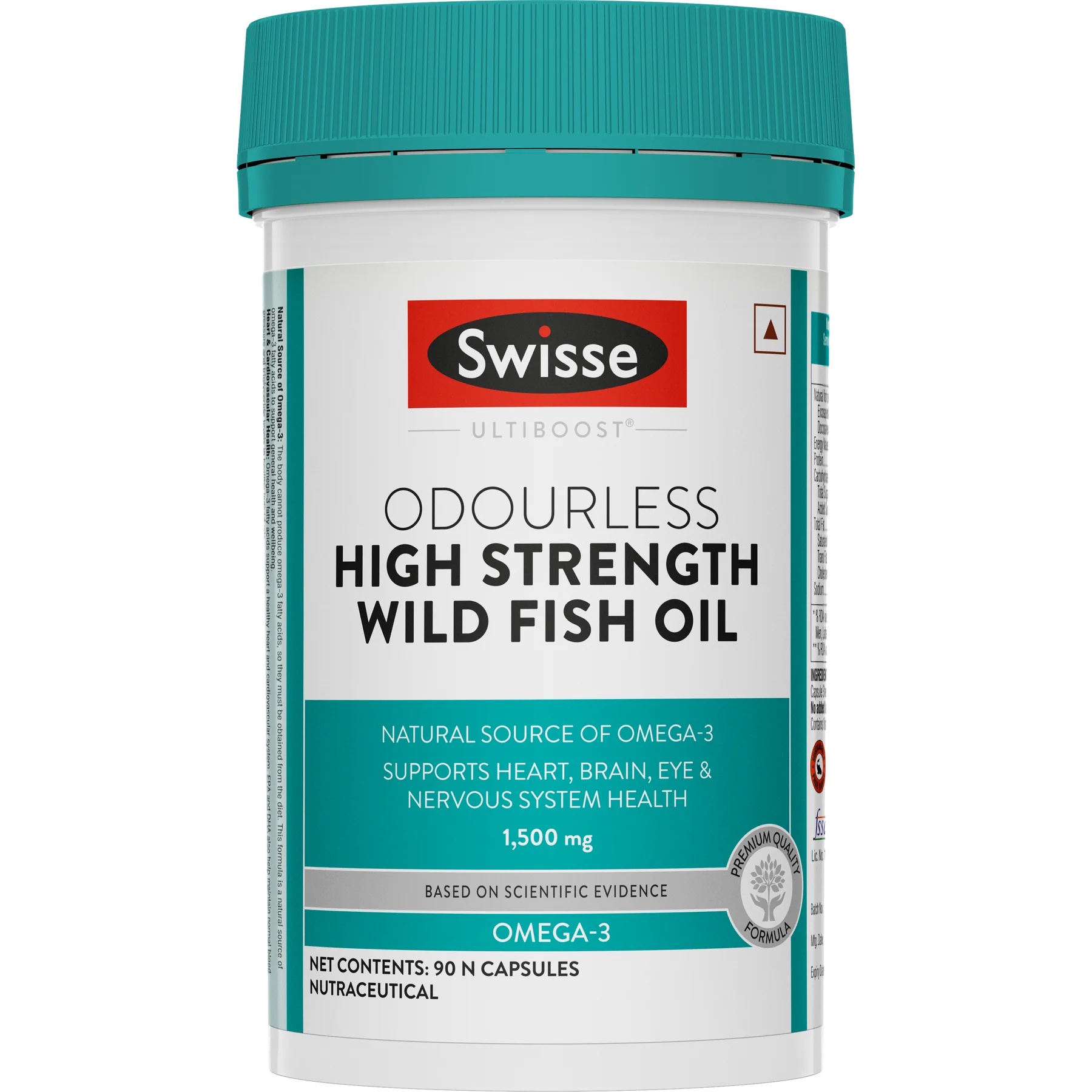 Swisse Wild Fish Oil 1500mg 90N