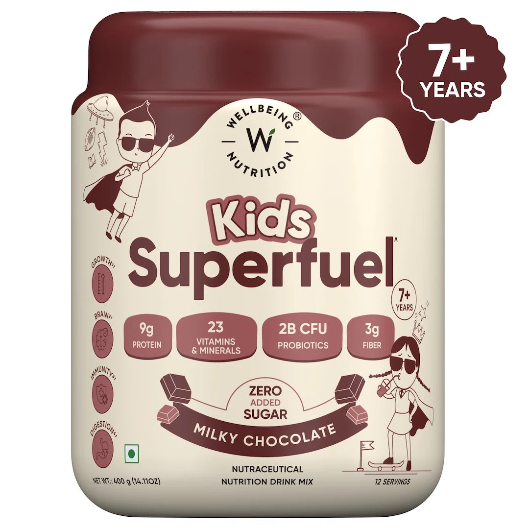 Wellbeing Kids Superfuel | Milk Chocolate | Nutrition Mix 400g - NutraC - Health &amp; Nutrition Store 