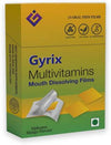 gyrix Multivitamins - 15 Oral Strips| VitaminsA, B, C, D, E &amp; K Along With Ashwagandha  (15 x 0.24 g)