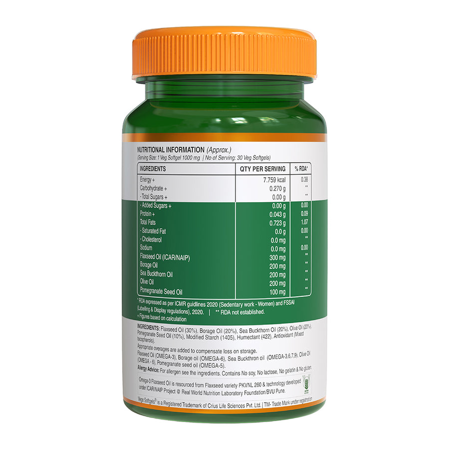 Pure Nutrition Omega  3-5-6-7-9 - 30 - Veg Softgels