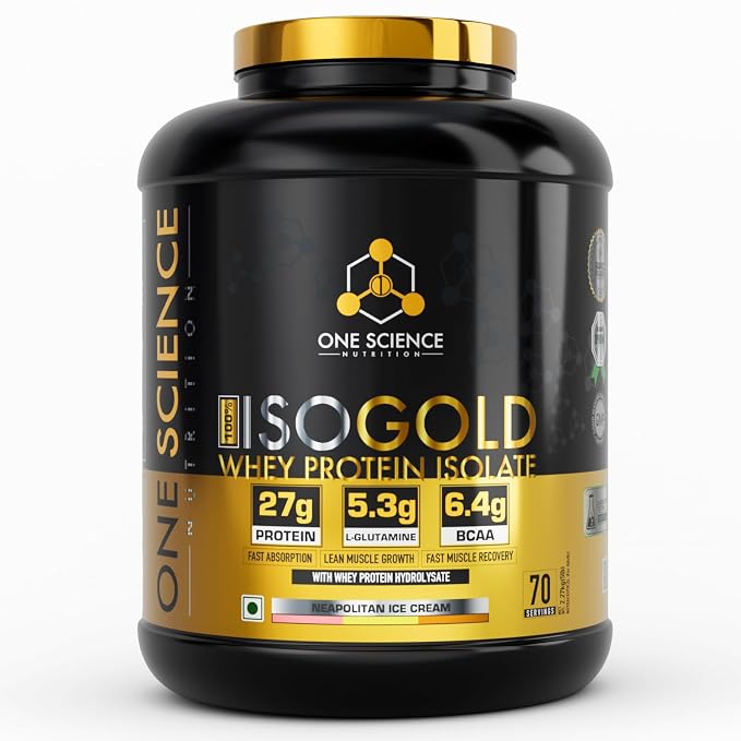 One Science ISO GOLD Whey Protein Isolate - 5lb Neapolitan Ice Cream