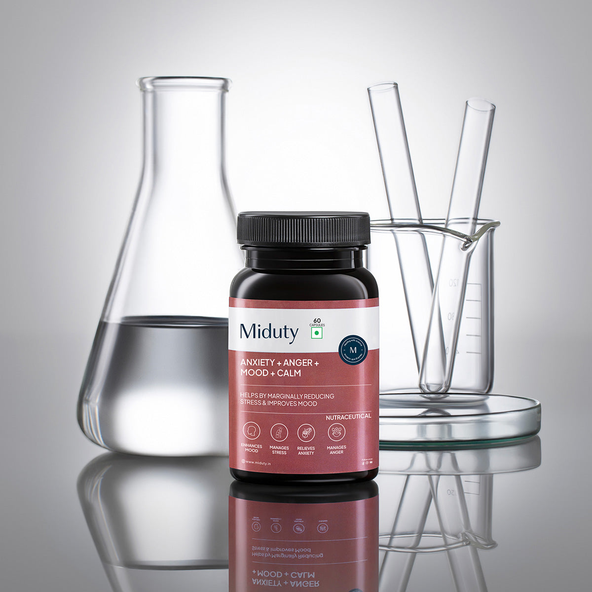 Miduty Anxiety Anger Mood Calm 60 Capsules