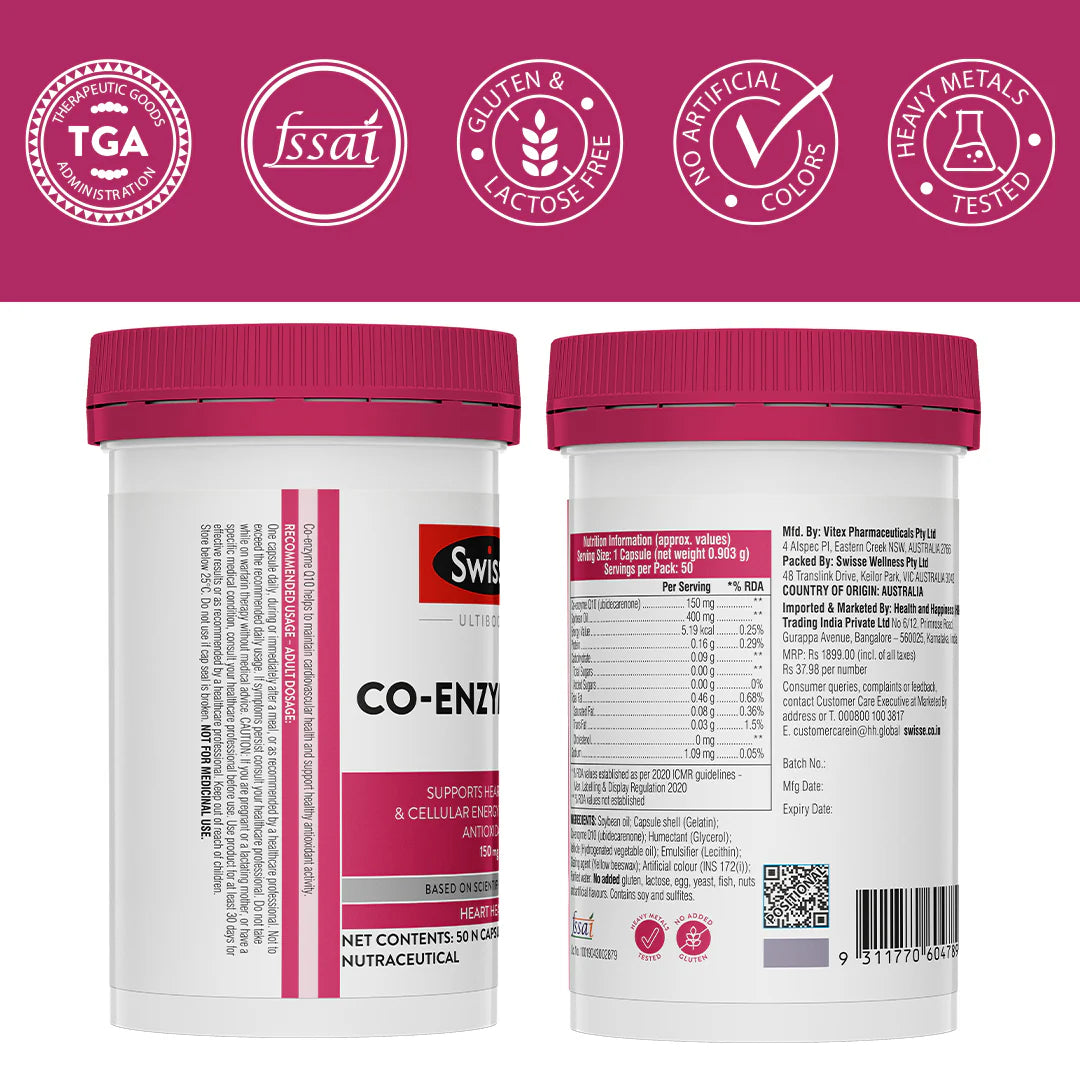 Swisse UB CoEnzyme Q10 150mg 50N