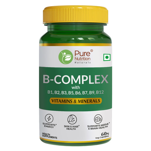 Pure Nutrition Vitamin B Complex (B1,B2,B6,B12) - 60 Tablet  (60 Tablets)