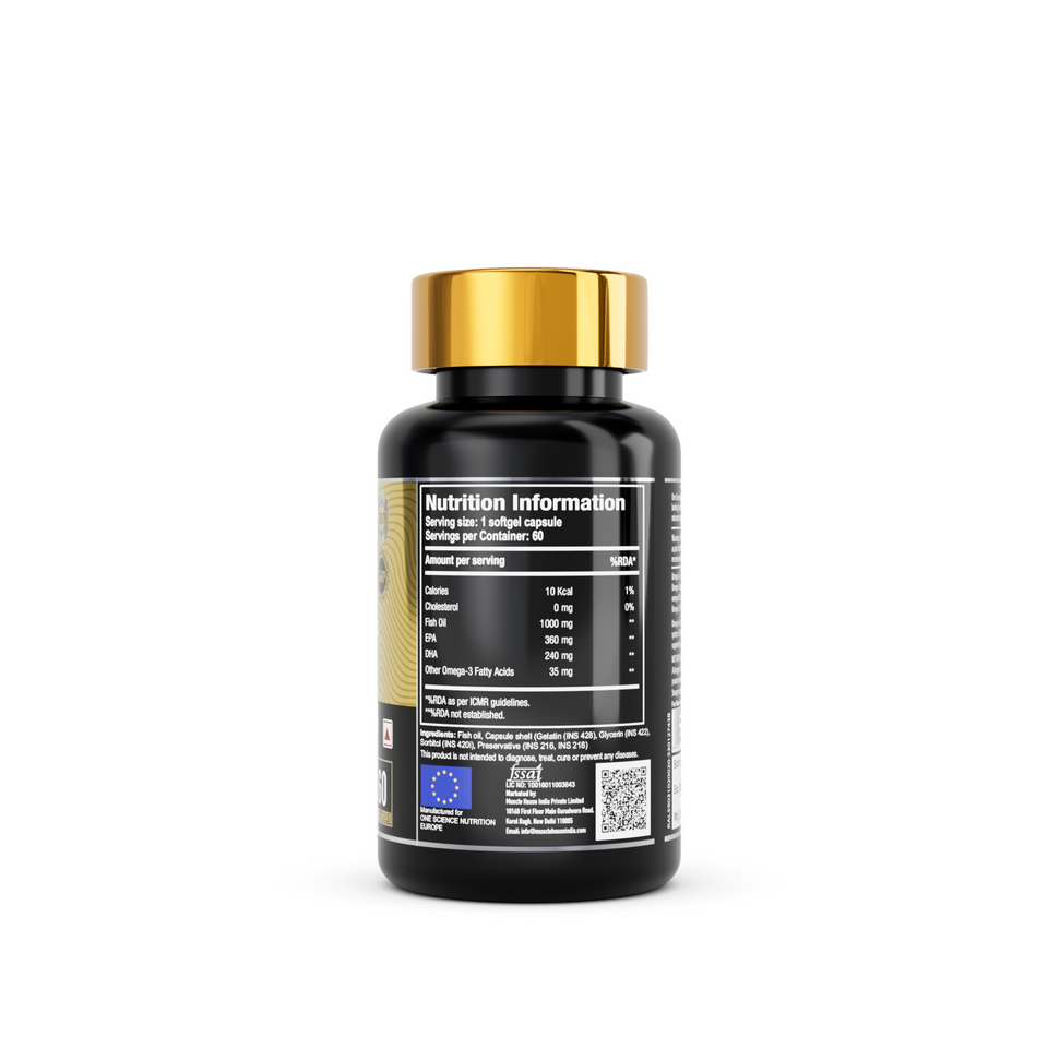 One Science Nutrition Omega 3 Fish Oil (60 Capsules)