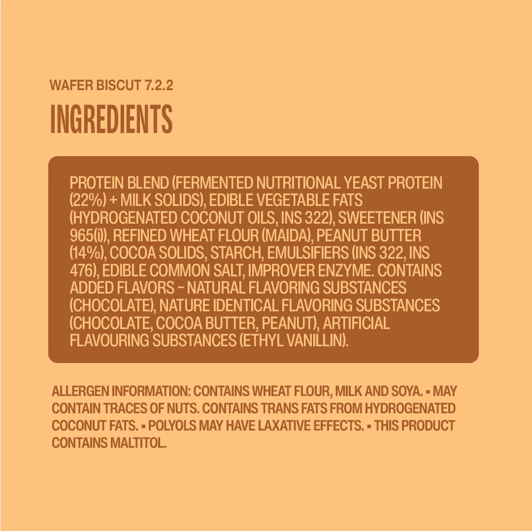 Choco Peanut Butter Protein Wafer — Pack of 10