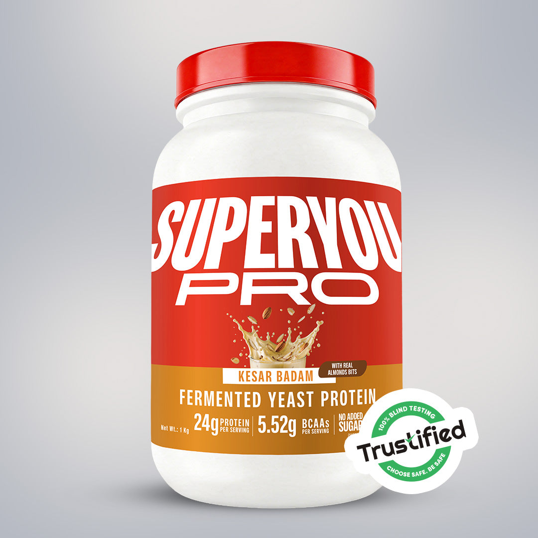 Superyou Pro Kesar Badam 1 Kg - Fermented Yeast Protein
