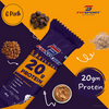 FitSport 20g Protein - Whey Protein, Peanut Butter, Dark Choco Chips - Pack of 6