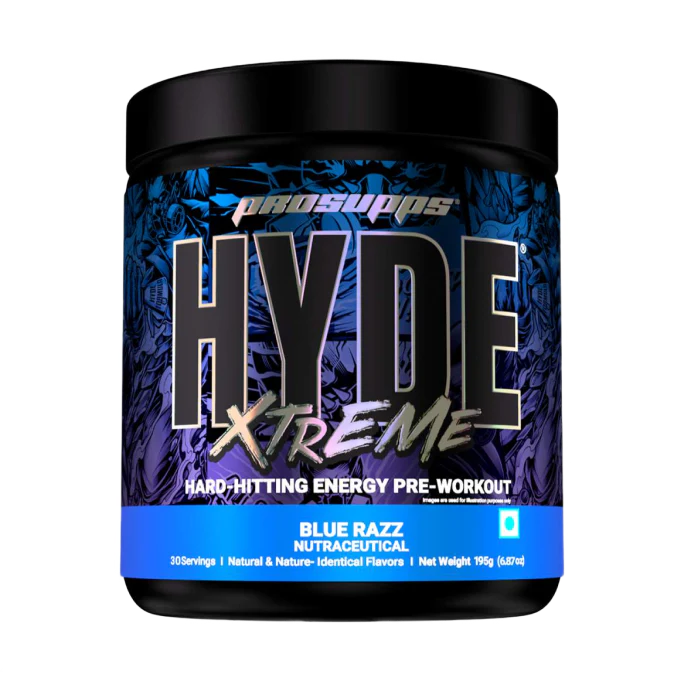 HYDE XTREME Hard-Hitting Energy Pre-Workout Blue Razz  30 Serving