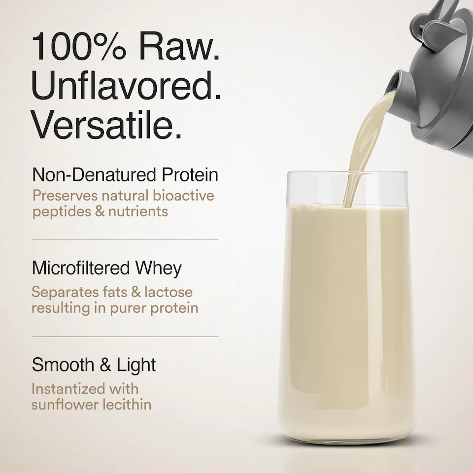 Wellbeing Whey Protein Isolate 31g | 1kg | 4B CFU Probiotics | Unflavoured