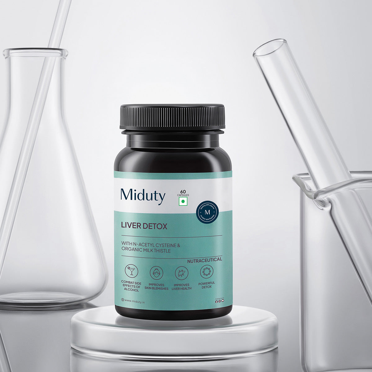 Miduty Miduty Liver Detox 60 Capsules - NutraC - Health & Nutrition Store