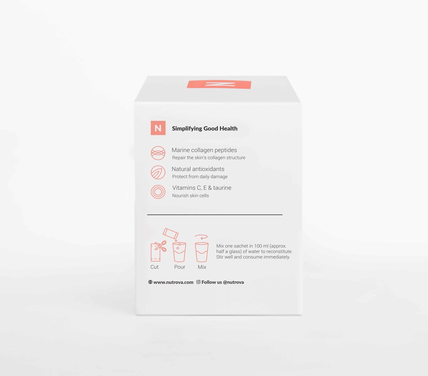 Nutrova Collagen+Antioxidants For healthier skin  30 Sachets