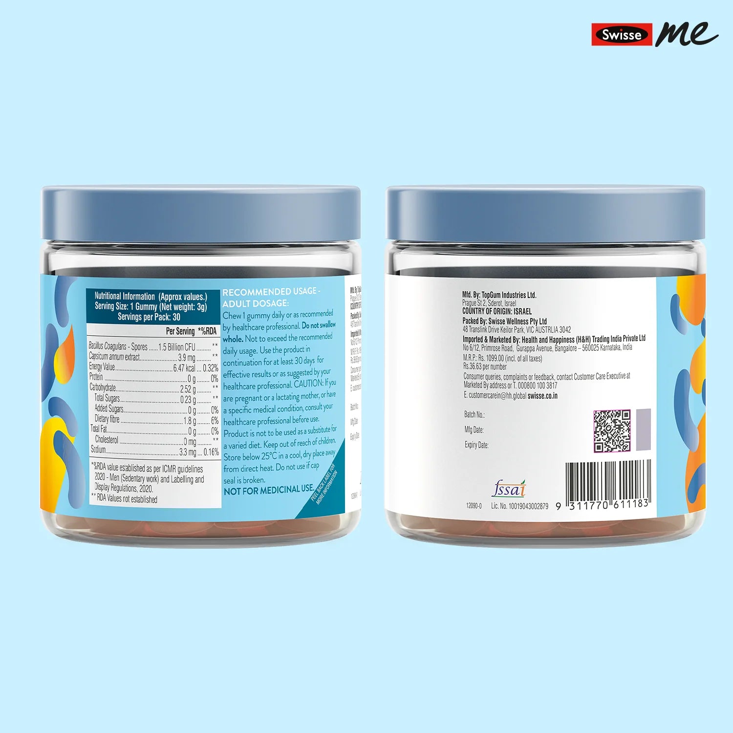 Swisse Adults Probiotic&amp;Prebiotic Gummies 30N