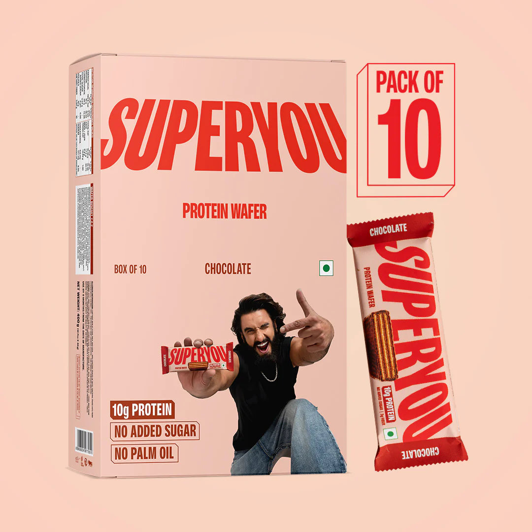 Superyou Chocolate Protein Wafer - Pack of 10