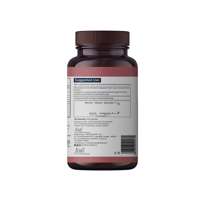 Miduty Happy Heart CoQ10-Ubiquinol 98% 30N