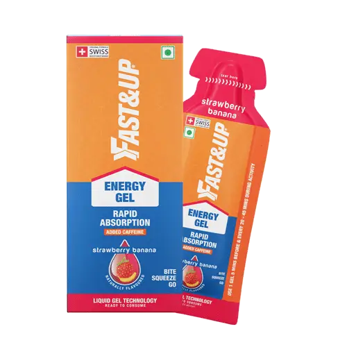 FAST&amp;UP ENERGY GELS - INSTANT ENERGY + CAFFEINE FAST&amp;UP ENERGY GELS - INSTANT ENERGY + CAFFEINE Strawberry Banana Flv