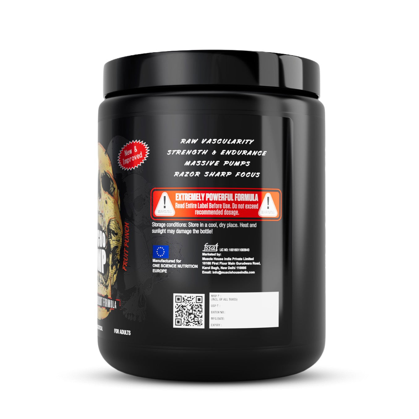 One Science Psycho Pump - Extreme Pre-Workout (15Sv) Fruit Punch