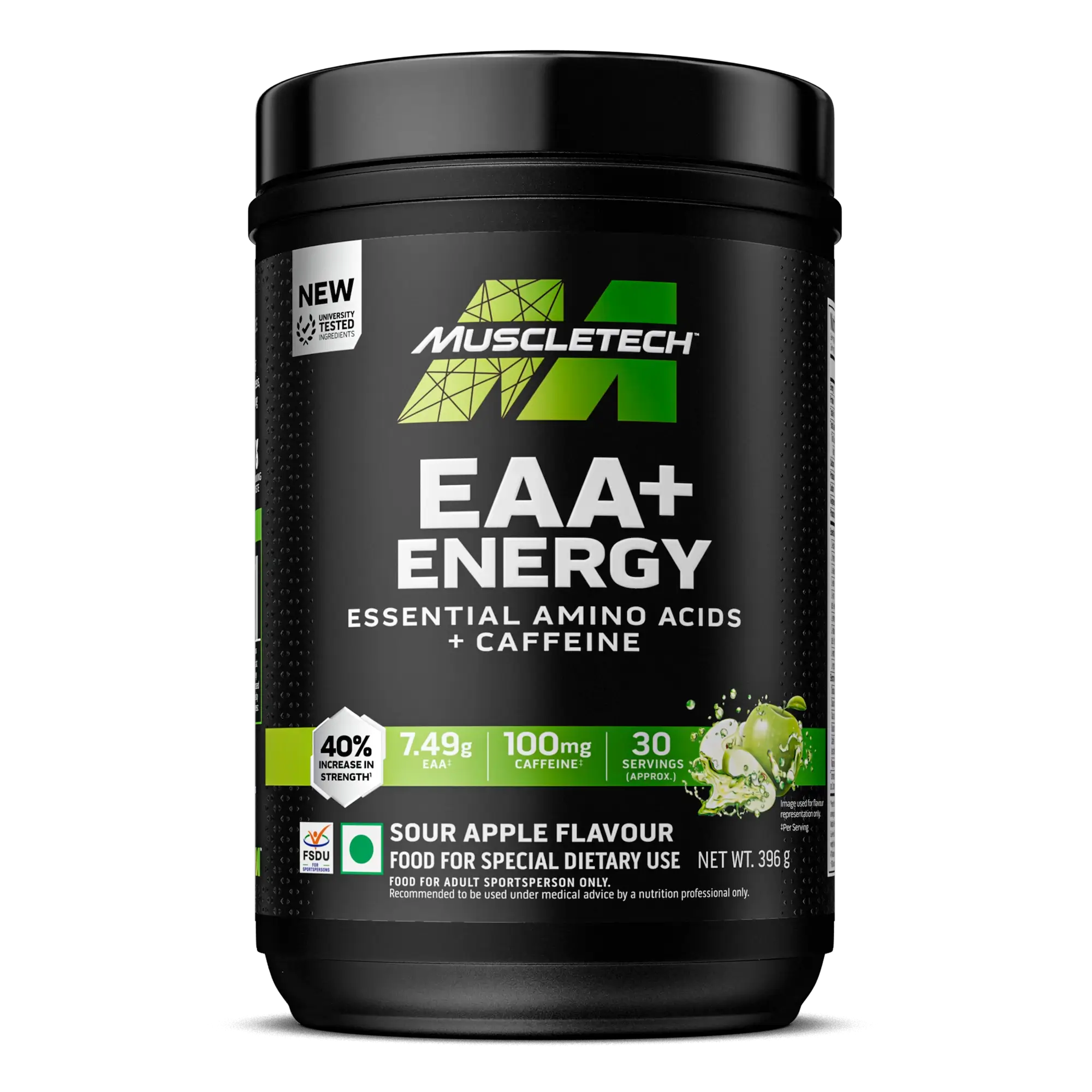 Muscletech™ EAA+ Energy Amino Acid, Muscle Building, Recovery 396g 30 Servings