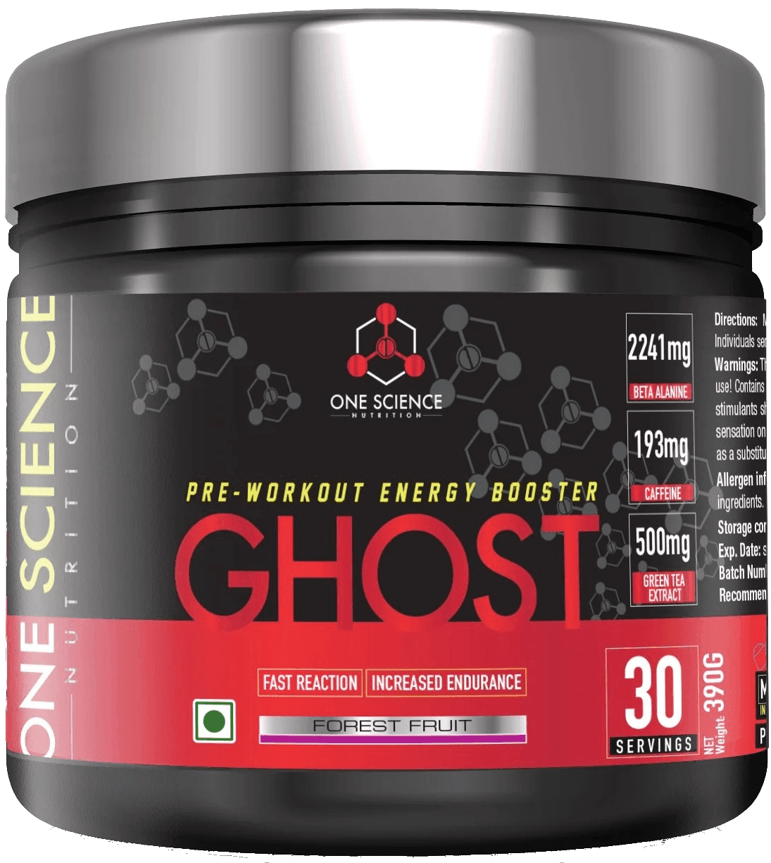 One Science Ghost Pre-Workout- 30 Serving Cola Lime