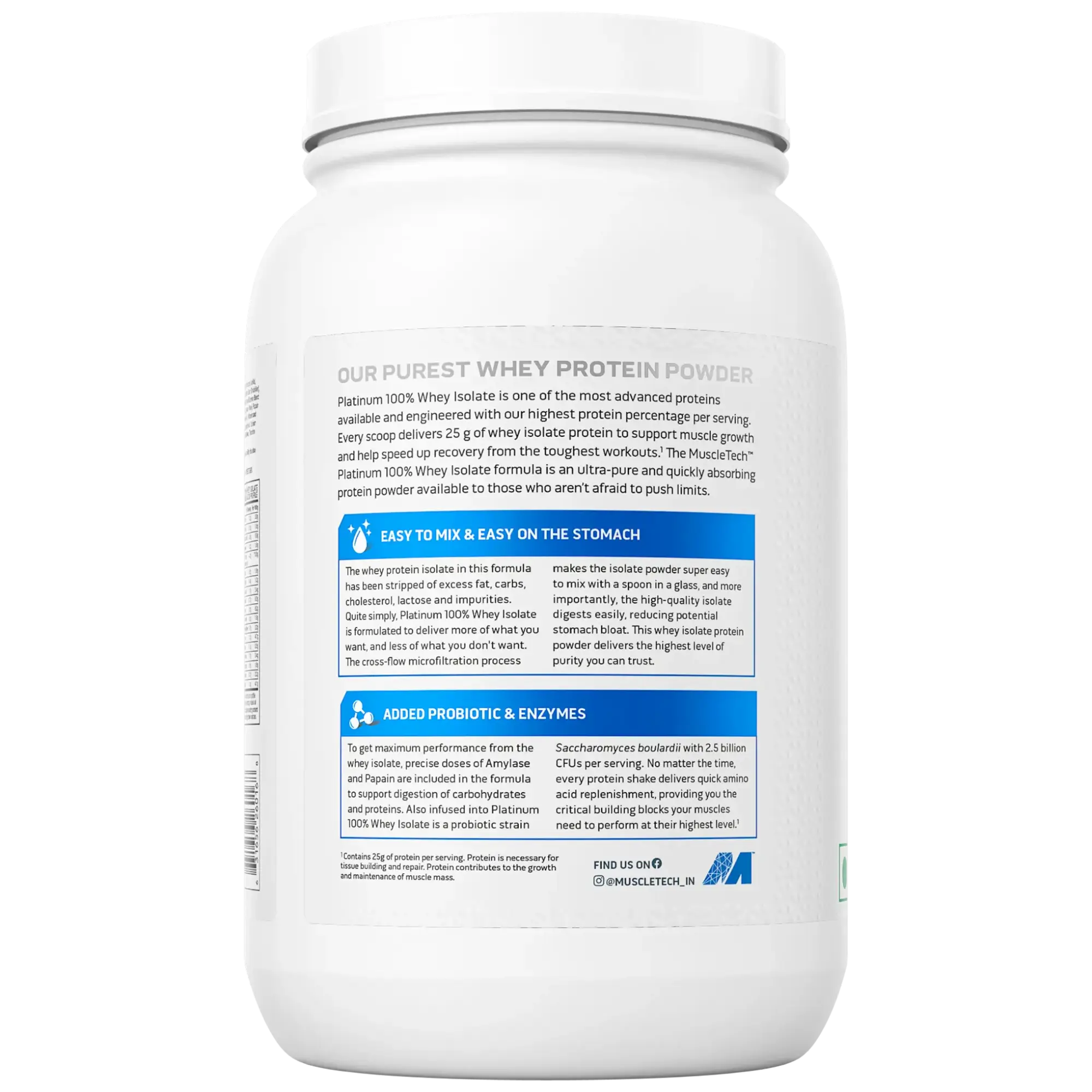 Muscletech™ Platinum 100% Whey Isolate Protein, Lifestyle, Weight Management 907G