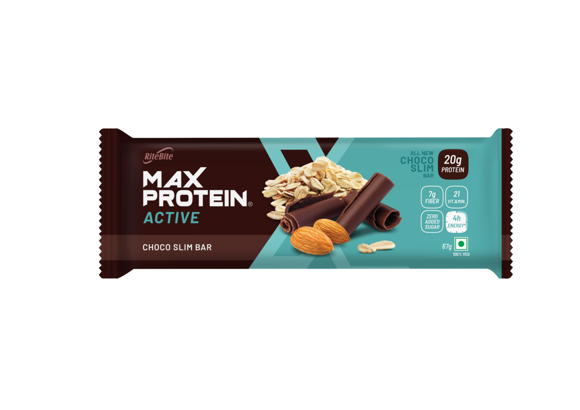 RiteBite Max Protein Active Choco Slim Bars 804g - Pack of 12 (67g x 12) - NutraC - Health &amp; Nutrition Store 