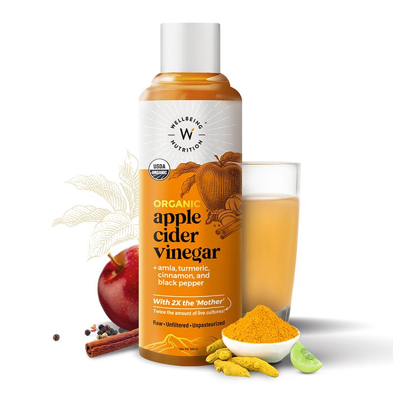 Wellbeing Apple Cider Vinegar with Amla and Turmaric 500ml