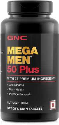 GNC Mega Men 50 Plus - 120 Tablets  (120 Tablets) - NutraC - Health &amp; Nutrition Store 