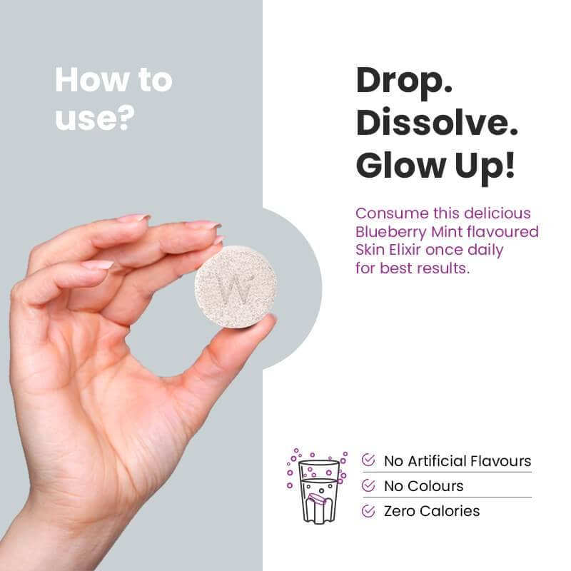 Wellbeing Nutrition Skin Fuel | Collagen Builder, L-Glutathione, Hyaluronic Acid, Matcha Green Tea, Aloe Vera, Grape Seed, Vit E | Skin Radiance, Elasticity, Glow for Men &amp; Women -15 Effervescent Tabs - NutraC - Health &amp; Nutrition Store 