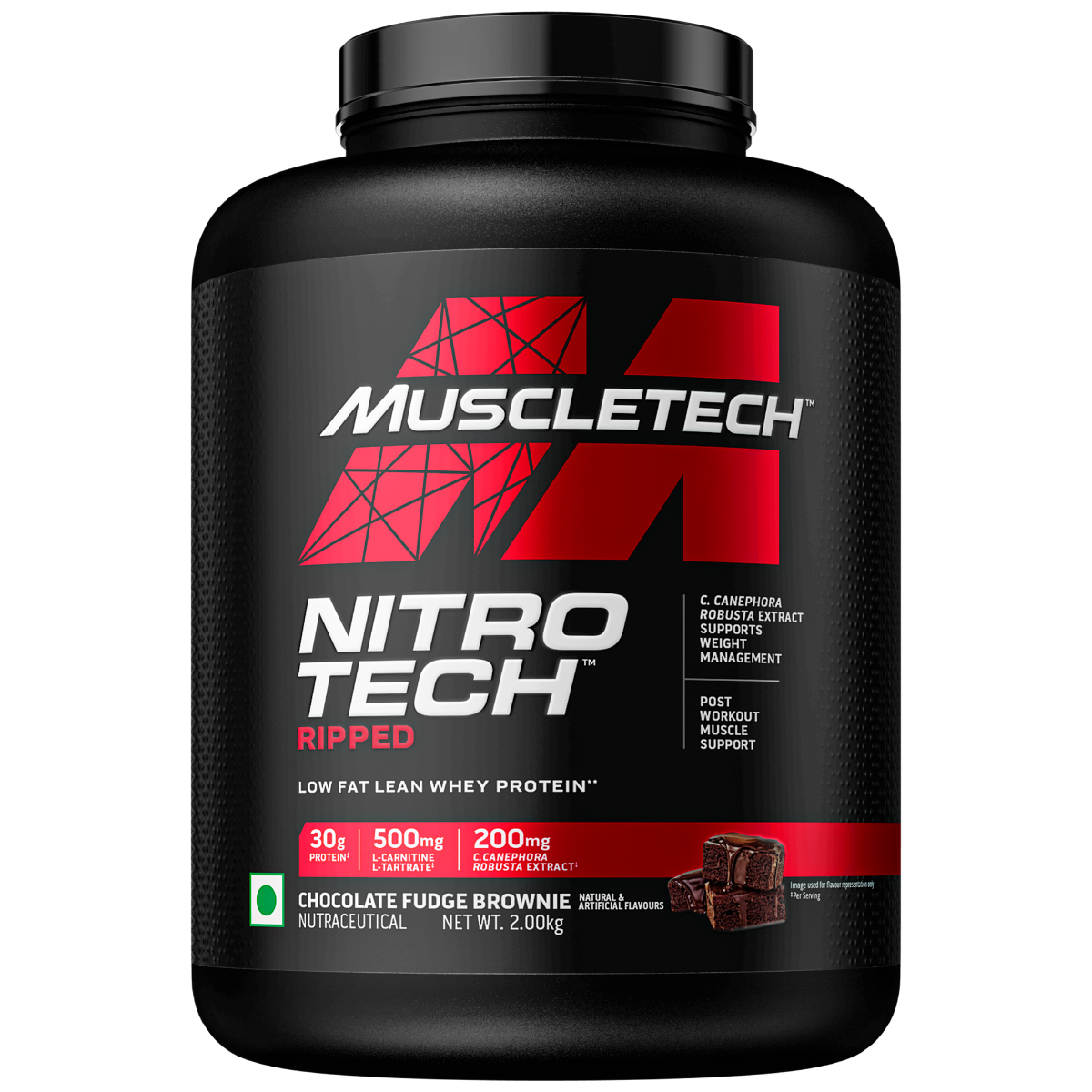 Muscle Tech Nitrotech Ripped 1.81 Kg Chocolate Fudge Brownie