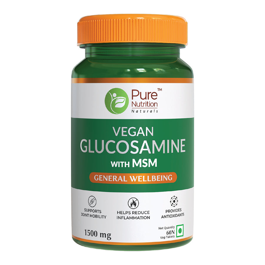 Pure Nutrition Vegan Glucosamine - 60 Veg Tablets - NutraC - Health &amp; Nutrition Store 