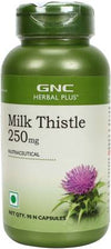 GNC Herbal Plus Milk Thistle 250 mg - 90 Capsules - NutraC - Health &amp; Nutrition Store 