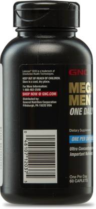 GNC Mega Men One Daily - Dietary Supplement (60 Caplets) - NutraC - Health &amp; Nutrition Store 