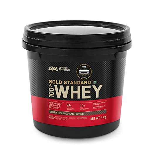 Optimum Nutrition (ON) Gold Standard 100% Whey Protein Powder - 4 kg (Double Rich Chocolate)