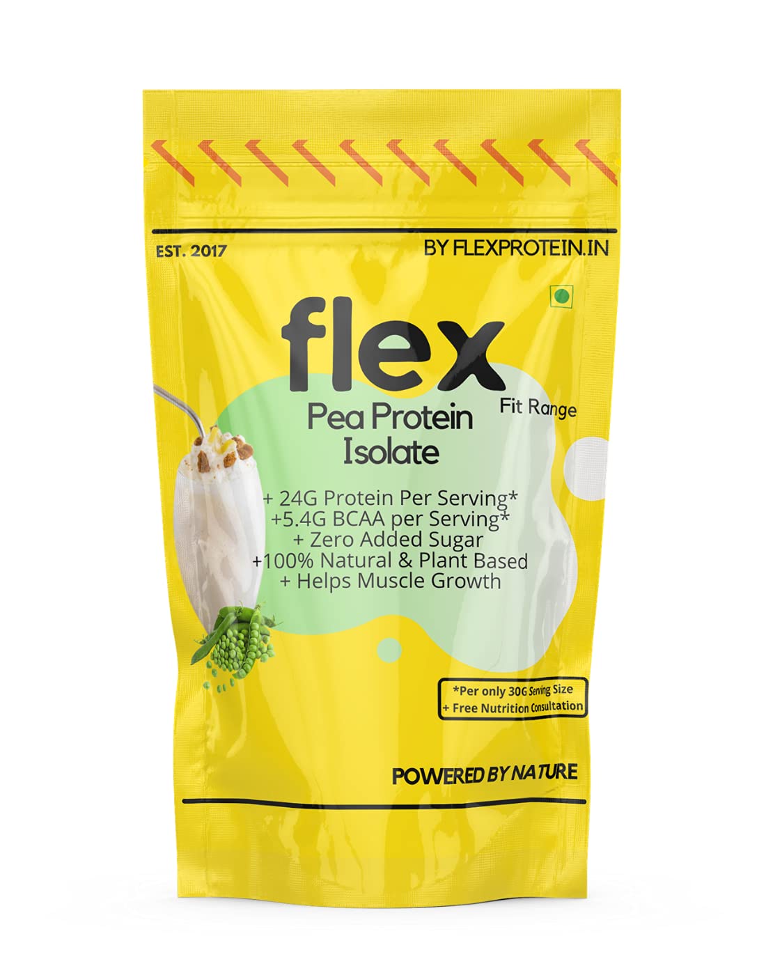 Flex Protein European Pea Protein Isolate Unflavoured - NutraC - Health &amp; Nutrition Store 