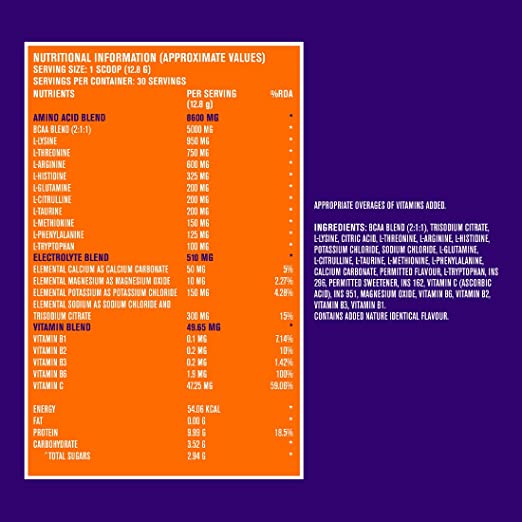 Fast &amp; Up EAA Lemon Zest 30 Serv