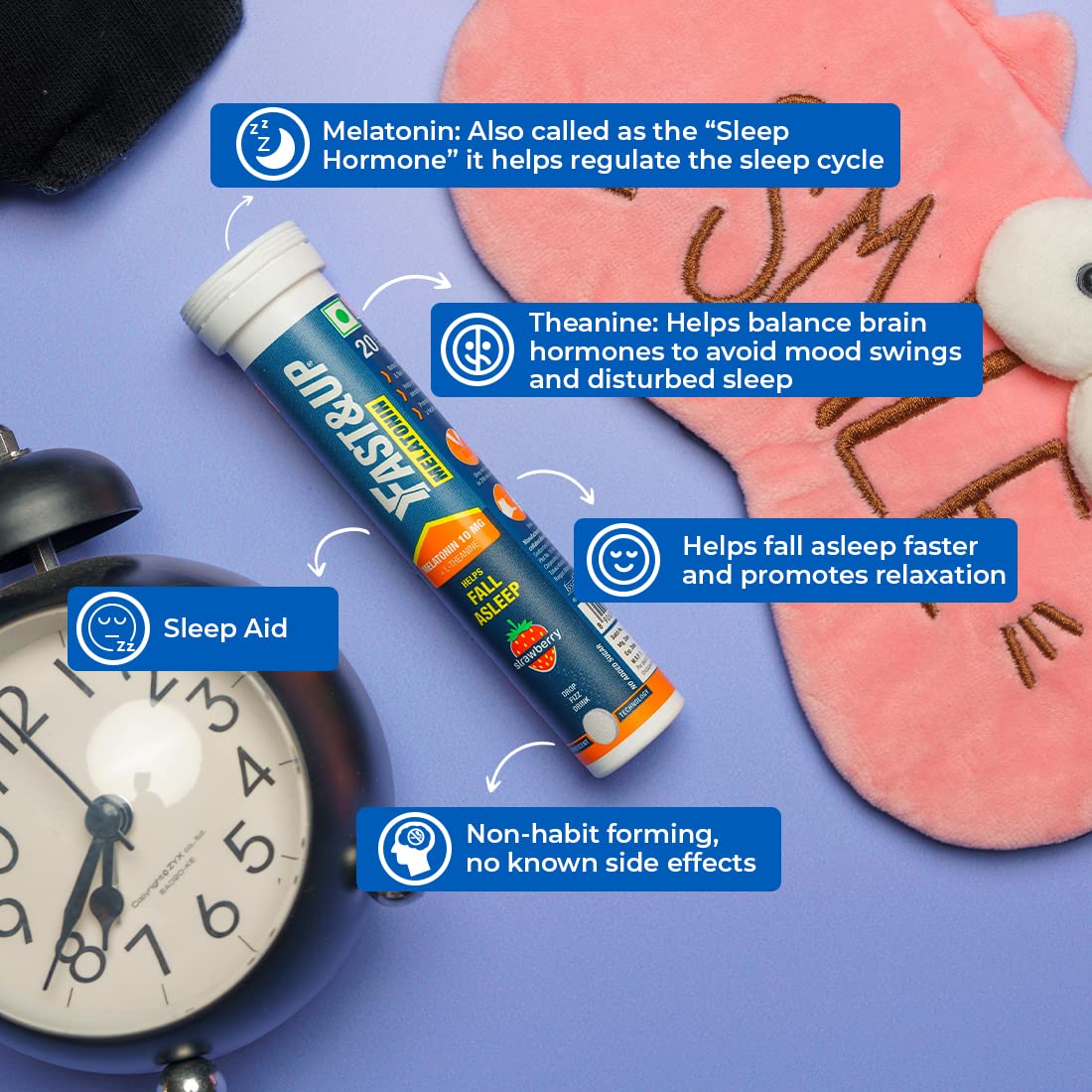 FAST&amp;UP MELATONIN - 5MG MELATONIN 20 Tablets