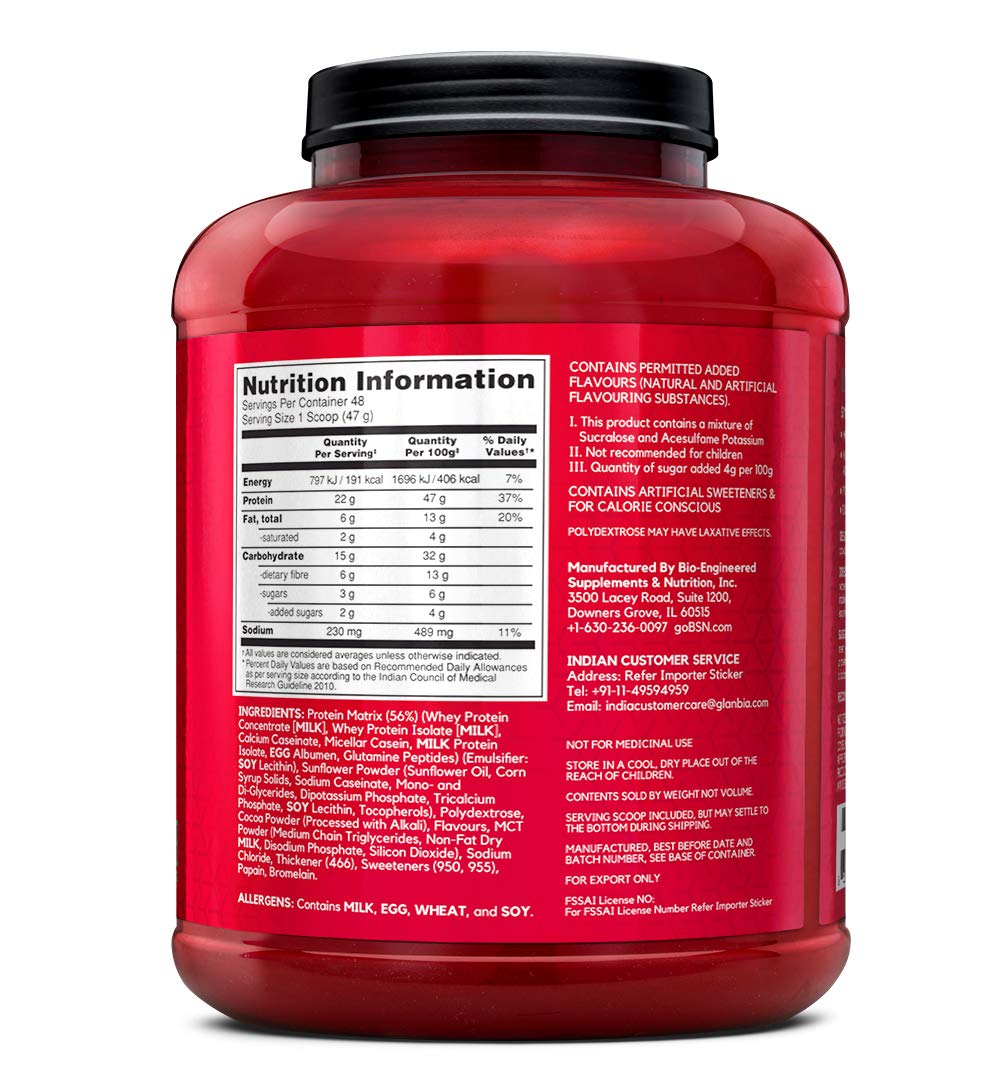BSN Syntha 6 Protein Powder - 5 lbs, 2.27 kg (Chocolate Milkshake) - NutraC - Health &amp; Nutrition Store 
