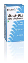 HealthAid Vitamin B12 1000mcg Mega Strength (Methylcobalamin)-60 Tablets - NutraC - Health &amp; Nutrition Store 