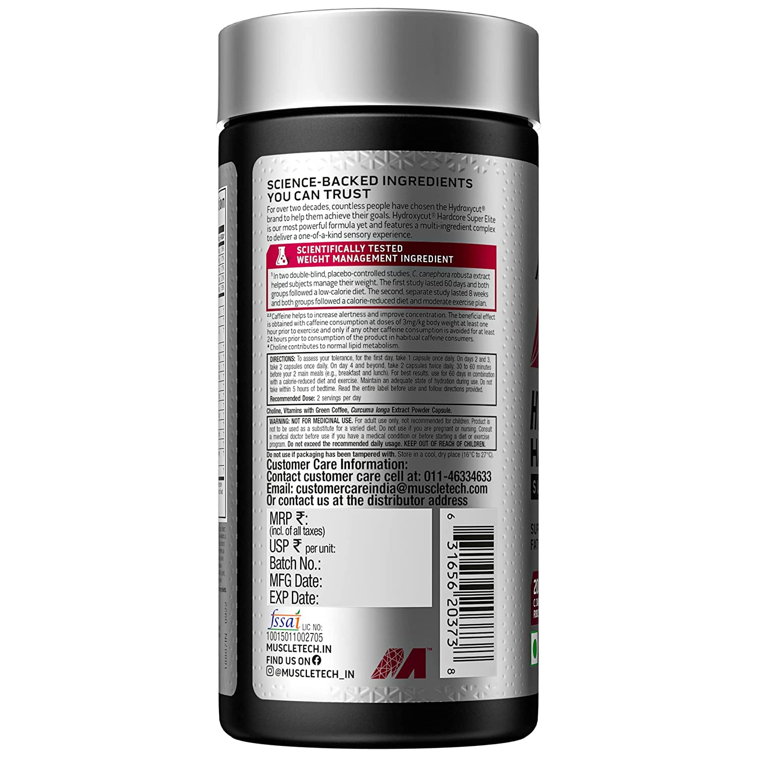 MuscleTech Hydroxycut hardcore Elite 100  Capsules