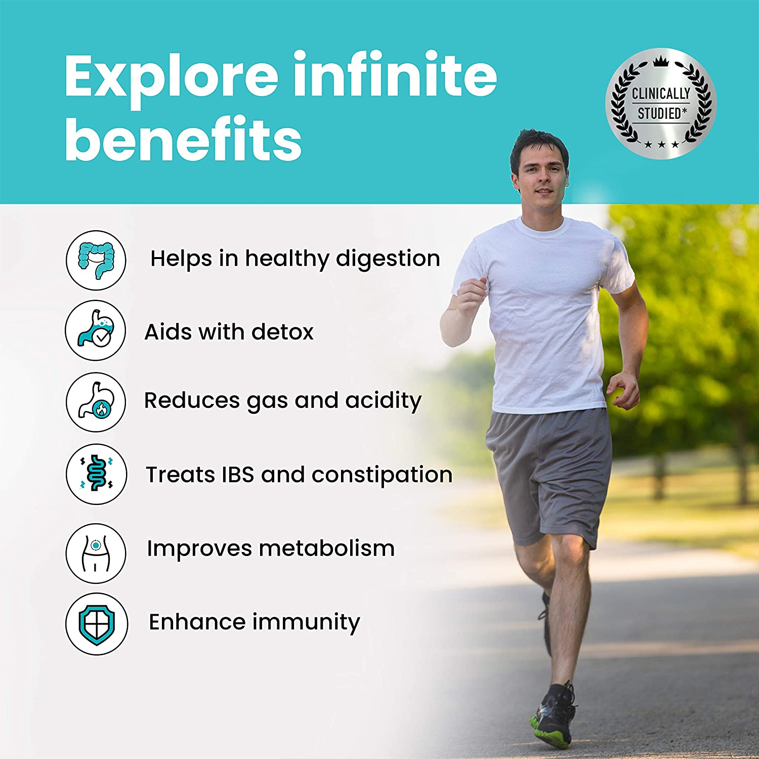 Wellbeing Nutrition Daily Probiotic + Prebiotic| Plant Based |36 Billion CFU, 6 Strains for Men &amp; Women with Organic Prebiotic Fiber for Digestion, Gut Health, Metabolism | 21 Tabs - NutraC - Health &amp; Nutrition Store 