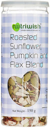 NUTRIWISH Roasted Seeds - Sunflower, Pumpkin &amp; Flax Seed Blend - NutraC - Health &amp; Nutrition Store 