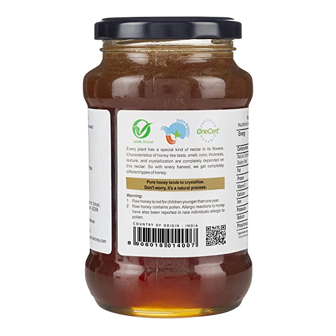 Indigenous Honey Raw Organic Wild Honey 530g