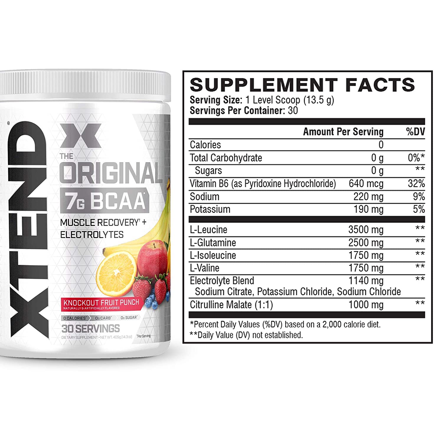 Xtend BCAA Knockout Fruit Punch 30 Serv