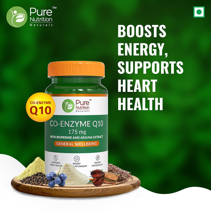 Pure Nutrition Co-Enzyme Q10 - 60 Veg Capsules (175 mg)